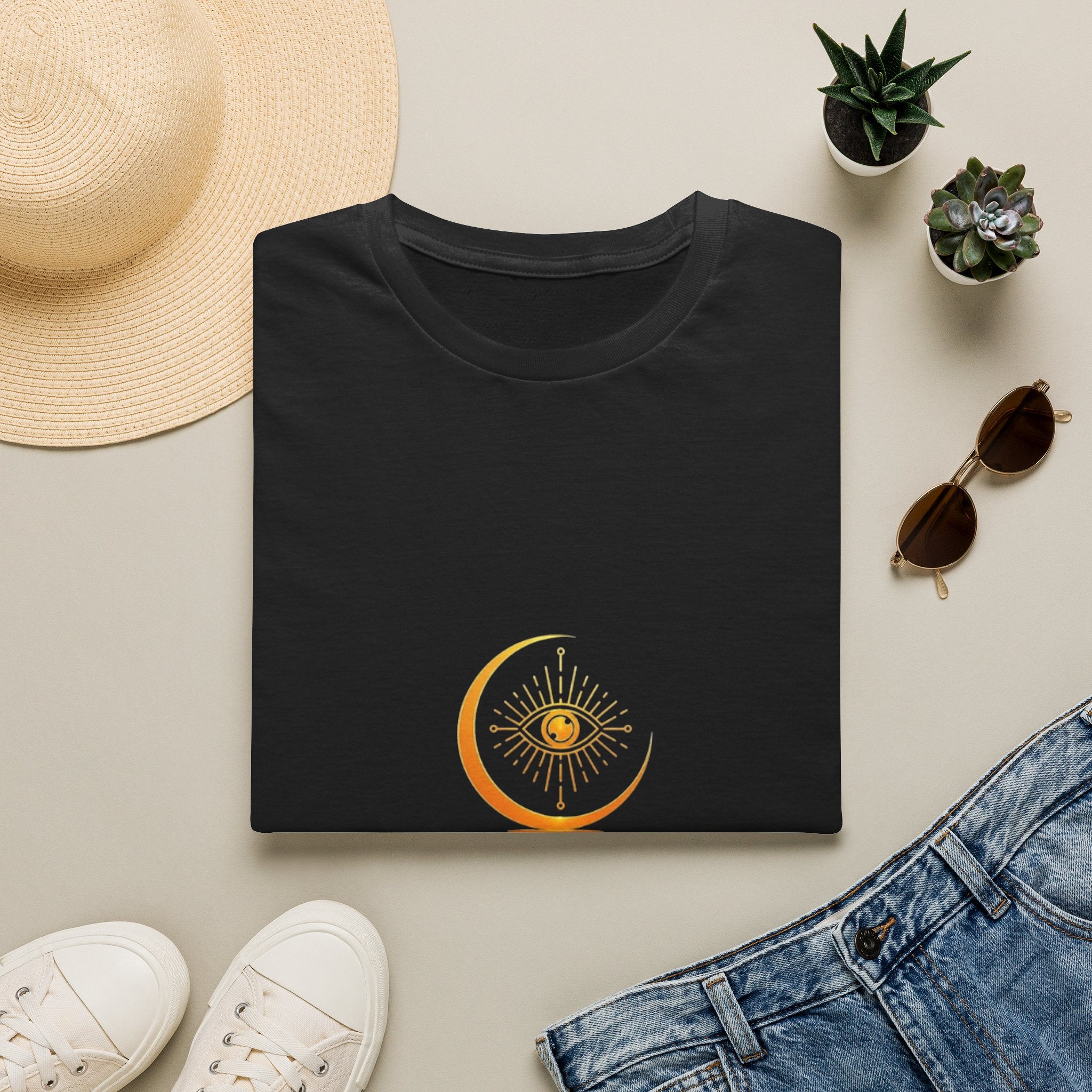 Dream World Emblem Tee — Premium Gold